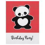 Kawaii panda flyers