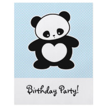 Kawaii panda flyers