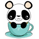 Kawaii Panda in a Teacup Shirts