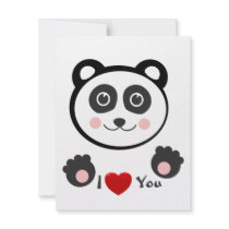 Kawaii Panda invitations