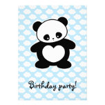 Kawaii panda invitations