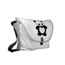 Kawaii panda messenger bags