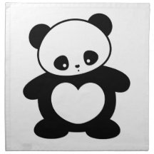 Kawaii panda napkins
