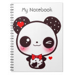 Kawaii panda notebooks