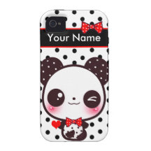 Kawaii Panda - Personalized iPhone 4/4S Covers