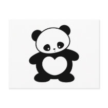 Kawaii panda postcards