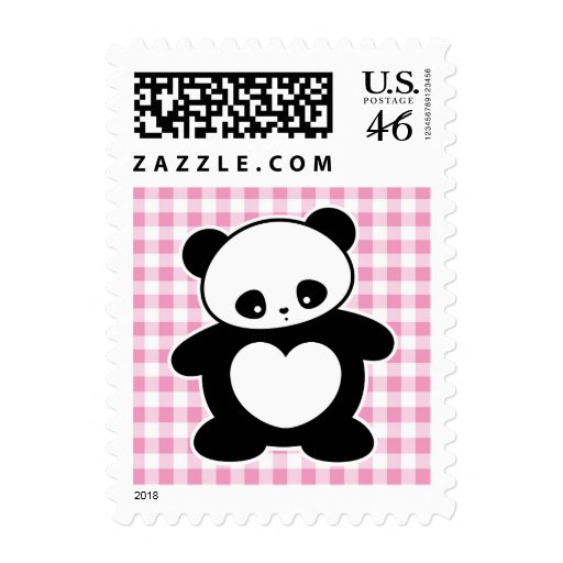 Kawaii panda stamp