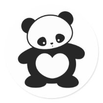 Kawaii panda sticker