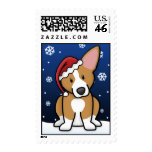 Kawaii Pembroke Welsh Corgi Christmas Stamps