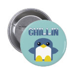 kawaii penguin chillin sweety tweety buttons