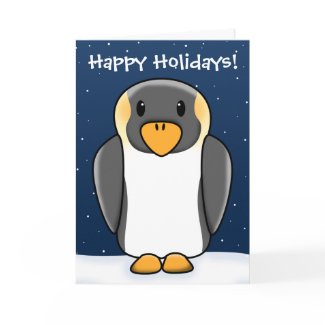 Kawaii Penguin Christmas Card card