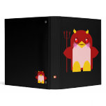 Kawaii Penguin Devil Halloween binders