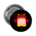 Kawaii Penguin Devil Halloween buttons