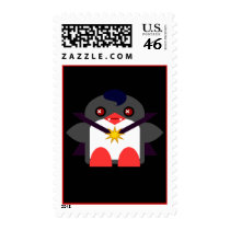 Kawaii Penguin Vampire postage by kawaiifiveo Kawaii Penguin Vampire postage