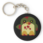Kawaii Penguin Zombie Gruesome Horror keychains
