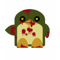 Kawaii Penguin Zombie Gruesome Horror t-shirts