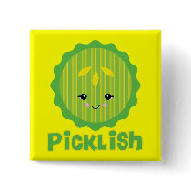 kawaii picklish pickle slice buttons