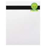 kawaii picklish pickle slice personalized letterhead