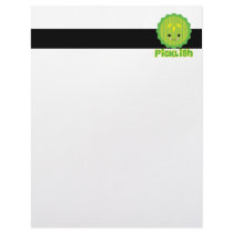 kawaii picklish pickle slice personalized letterhead