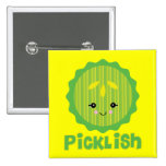 kawaii picklish pickle slice pin