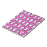 Kawaii Pink Bunny Pattern Note Pad