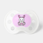 Kawaii Pink Bunny Pattern Pacifier