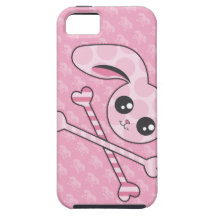Kawaii Pink Bunny Skull iPhone 5 Cover