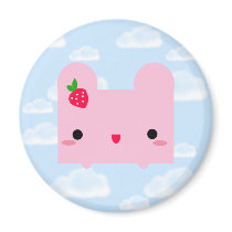 Kawaii Pinku Ripou magnets by kawaii Kawaii Pinku Ripou magnets