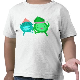 Kawaii Pointy Head Guys Cartoon Kid's T-Shirt shirt