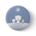 Kawaii Polar Bears Holiday Pin Cute! buttons