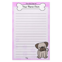 Kawaii Pug Stationery by MenagerieMayhem Kawaii Pug Stationery
