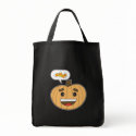 Kawaii Pumpkin - Grocery Tote bags