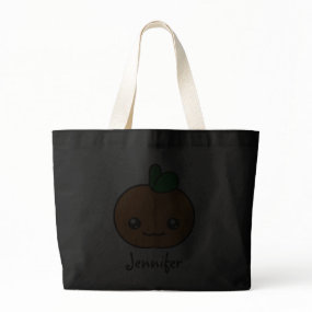Kawaii Pumpkin Halloween Personalized Tote Bag bag