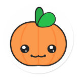 Kawaii Pumpkin Halloween Sticker