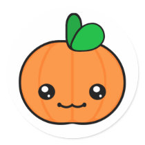Kawaii Pumpkin Halloween Sticker by megakawaii Kawaii Pumpkin Halloween Sticker