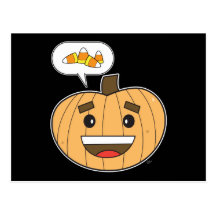 Kawaii Pumpkin - Postcard