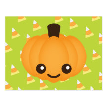 Kawaii Pumpkin Postcards