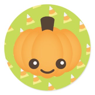 Kawaii Pumpkin sticker