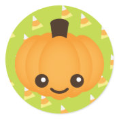 Kawaii Pumpkin sticker