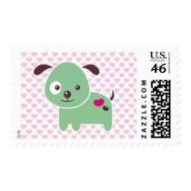 Kawaii puppy postage