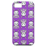 Kawaii Purple Bunny Pattern iPhone 5 Covers