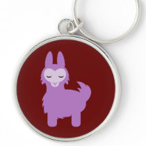 Kawaii Purple Llama Key Chains