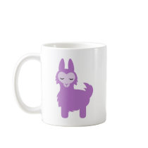 Kawaii Purple Llama Mugs