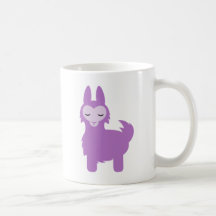 Kawaii Purple Llama Mugs