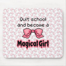 kawaii quit school become a magical girl melty mouse pads