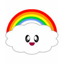 KAWAII RAINBOW CLOUD CUTE OVERLOAD t-shirts
