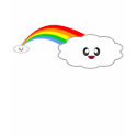 KAWAII RAINBOW CLOUDS HAPPY CUTE t-shirts