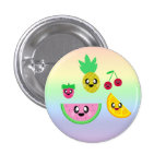 KAWAII RAINBOW FRUIT PIN BUTTON buttons