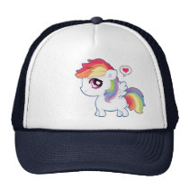 Kawaii rainbow pony hats