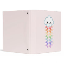 Kawaii Rainbow Rain Binder
